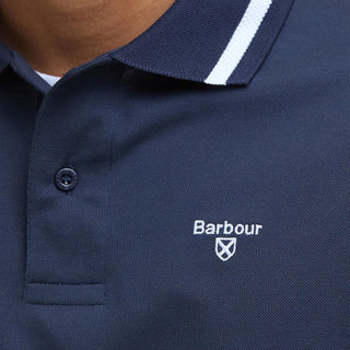 Barbour Ferrybridge Lightweight Tailored Fit Polo Shirt Navy - Parasol Store