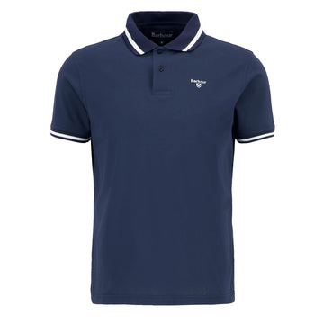 Barbour Ferrybridge Lightweight Tailored Fit Polo Shirt Navy - Parasol Store