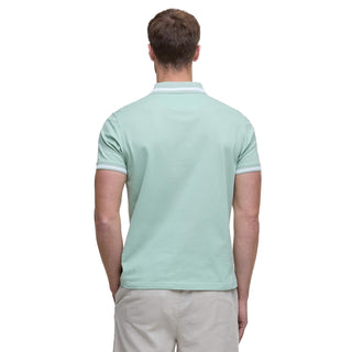 Barbour Ferrybridge Lightweight Tailored Fit Polo Shirt Pale Apple - Parasol Store