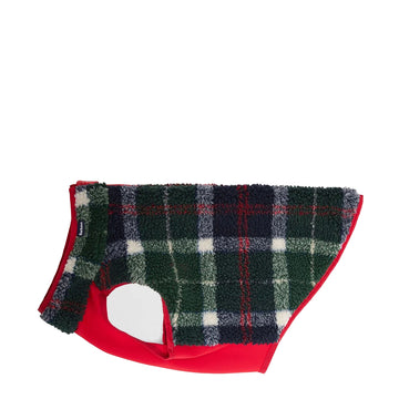Barbour Field Reversible Dog Coat Evergreen Tartan