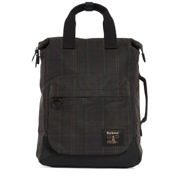 Barbour Field Tartan Backpack Dark Classic Tartan