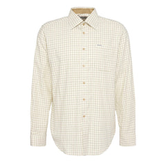 Barbour Field Tattersall Regular Shirt Green/Brown - Parasol Store