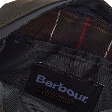 Barbour Field Wax Crossbody Bag Olive/Black - Parasol Store