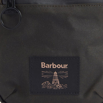 Barbour Field Wax Crossbody Bag Olive/Black - Parasol Store