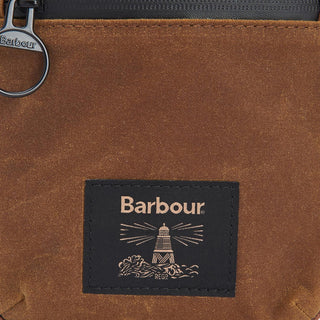 Barbour Field Wax Crossbody Bag Tan/Black - Parasol Store