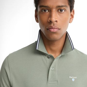 Barbour Fielding Tailored Polo Shirt Agave Green