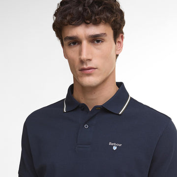 Barbour Fielding Tailored Polo Shirt Navy - Parasol Store