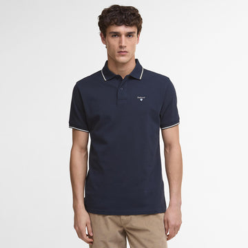 Barbour Fielding Tailored Polo Shirt Navy - Parasol Store