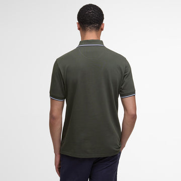 Barbour Fielding Tailored Polo Shirt Olive - Parasol Store