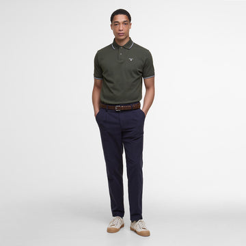 Barbour Fielding Tailored Polo Shirt Olive - Parasol Store