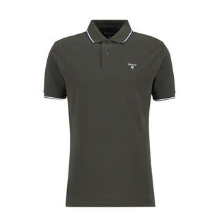 Barbour Fielding Tailored Polo Shirt Olive - Parasol Store