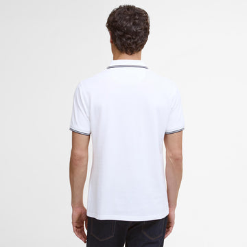 Barbour Fielding Tailored Polo Shirt White - Parasol Store