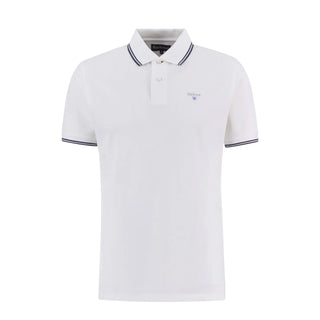 Barbour Fielding Tailored Polo Shirt White - Parasol Store