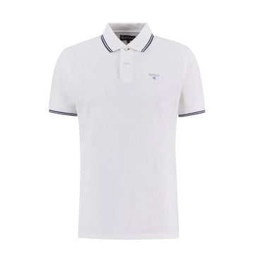 Barbour Fielding Tailored Polo Shirt White - Parasol Store
