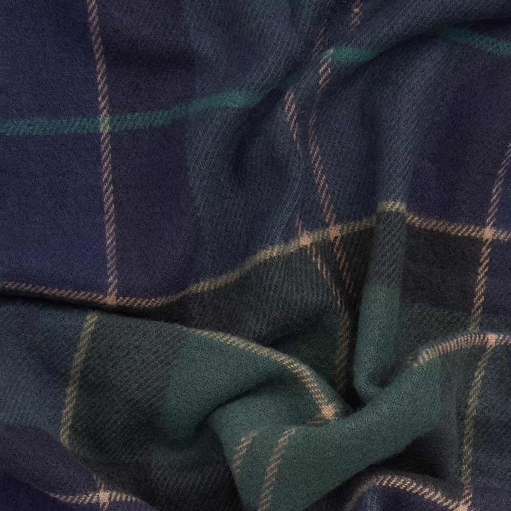 Barbour Galingale Tartan Scarf Green Loch - Parasol Store