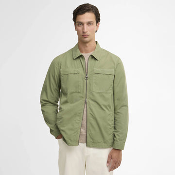 Barbour Glendale Overshirt Laurel Green - Parasol Store