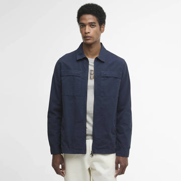Barbour Glendale Overshirt Navy - Parasol Store
