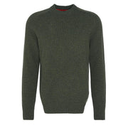 Barbour Grangetown Merino Crew Neck Sweater Mid Olive - Parasol Store