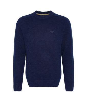 Barbour Grangetown Merino Crew Neck Sweater Navy - Parasol Store