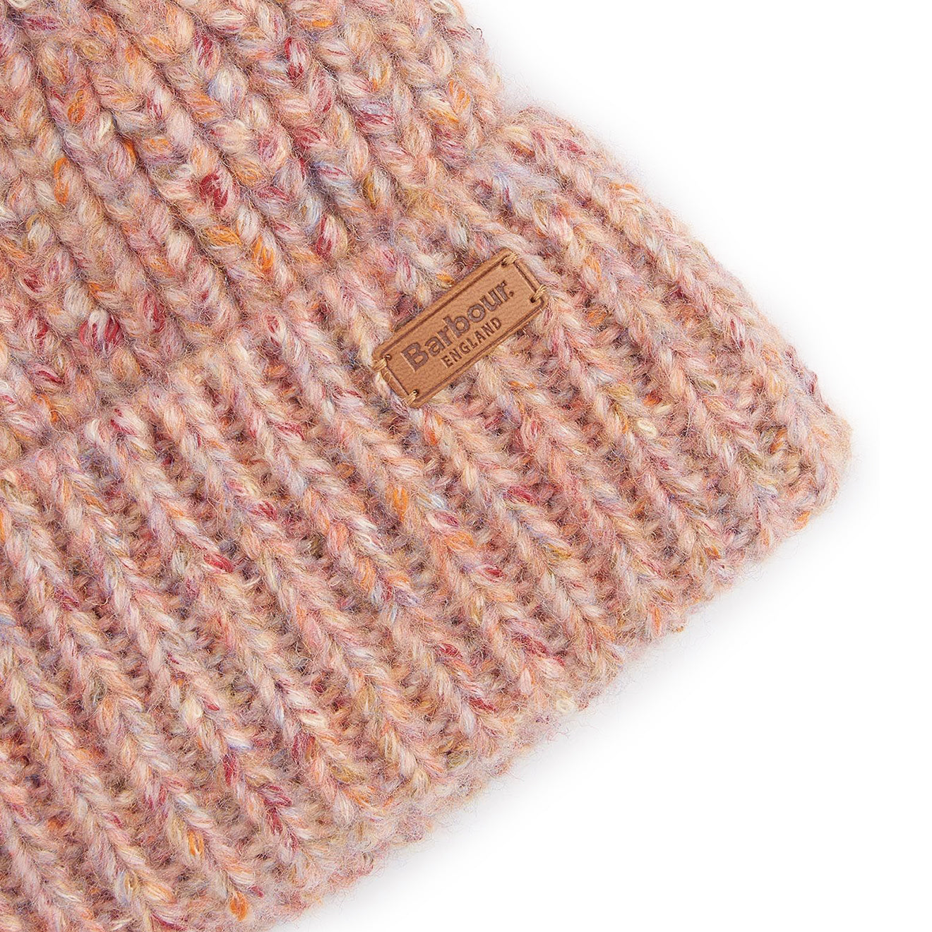Barbour Greta Beanie Hat Pink Rust - Parasol Store