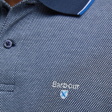 Barbour Hanswell Tailored Polo Shirt Navy - Parasol Store
