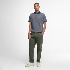 Barbour Hanswell Tailored Polo Shirt Navy - Parasol Store