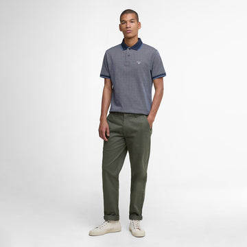 Barbour Hanswell Tailored Polo Shirt Navy - Parasol Store