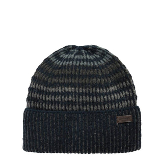 Barbour Harray Beanie Hat Navy/Basalt Blue - Parasol Store