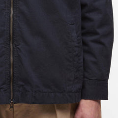 Barbour Harton Relaxed Slub Overshirt Dark Navy - Parasol Store