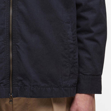 Barbour Harton Relaxed Slub Overshirt Dark Navy - Parasol Store