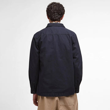 Barbour Harton Relaxed Slub Overshirt Dark Navy - Parasol Store