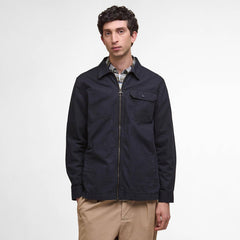 Barbour Harton Relaxed Slub Overshirt Dark Navy - Parasol Store