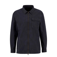 Barbour Harton Relaxed Slub Overshirt Dark Navy - Parasol Store