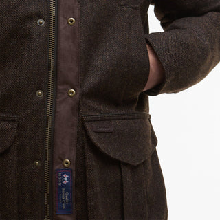 Barbour Hereford Tweed Wool Jacket Rustic Brown - Parasol Store