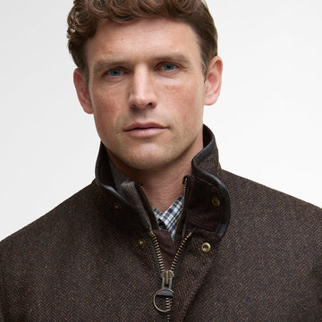 Barbour Hereford Tweed Wool Jacket Rustic Brown - Parasol Store