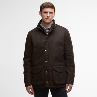 Barbour Hereford Tweed Wool Jacket Rustic Brown - Parasol Store
