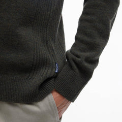 Barbour Holden Half Zip Knitted Jumper Olive Marl