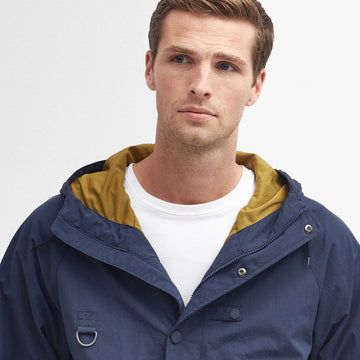 Barbour Hooded Utility Spey Jacket Navy - Parasol Store