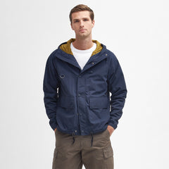 Barbour Hooded Utility Spey Jacket Navy - Parasol Store