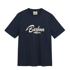 Barbour Hook Relaxed Graphic T-Shirt Dark Navy