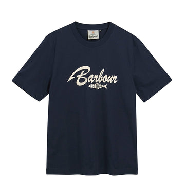 Barbour Hook Relaxed Graphic T-Shirt Dark Navy