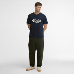 Barbour Hook Relaxed Graphic T-Shirt Dark Navy