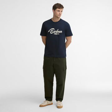 Barbour Hook Relaxed Graphic T-Shirt Dark Navy