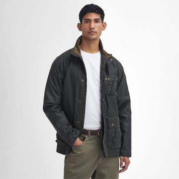 Barbour Hornsea Wax Jacket Fern - Parasol Store