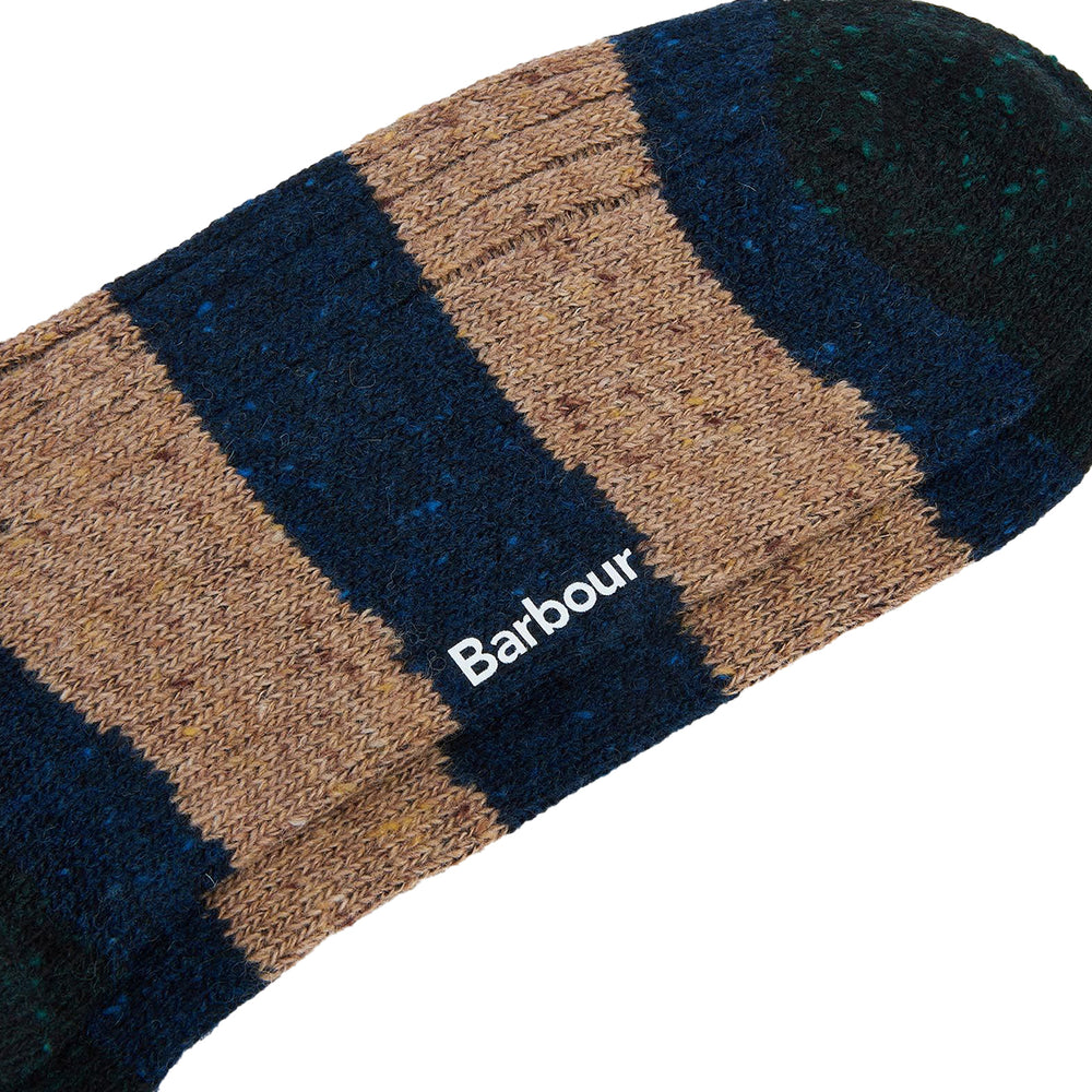 Barbour Houghton Sock 2 Pack Sandstone/Navy - Parasol Store