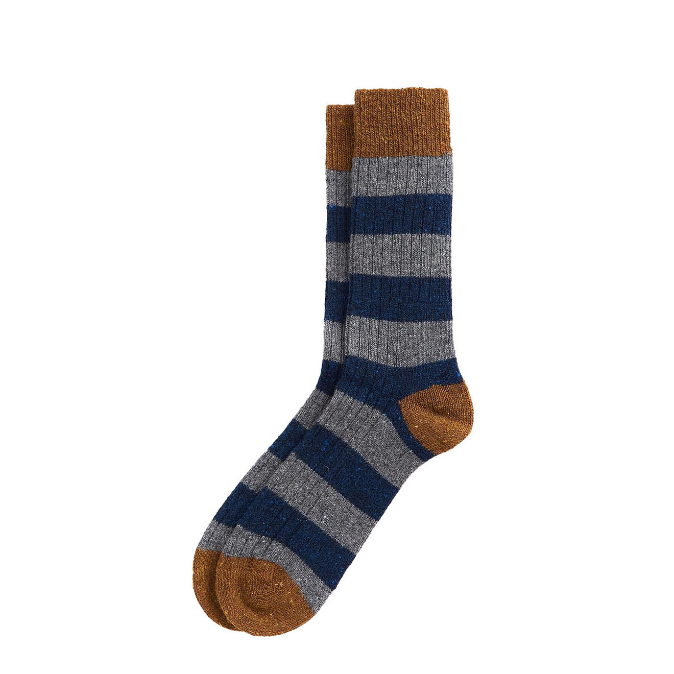 Barbour Houghton Stripe Socks AsphaLight / Navy - Parasol Store