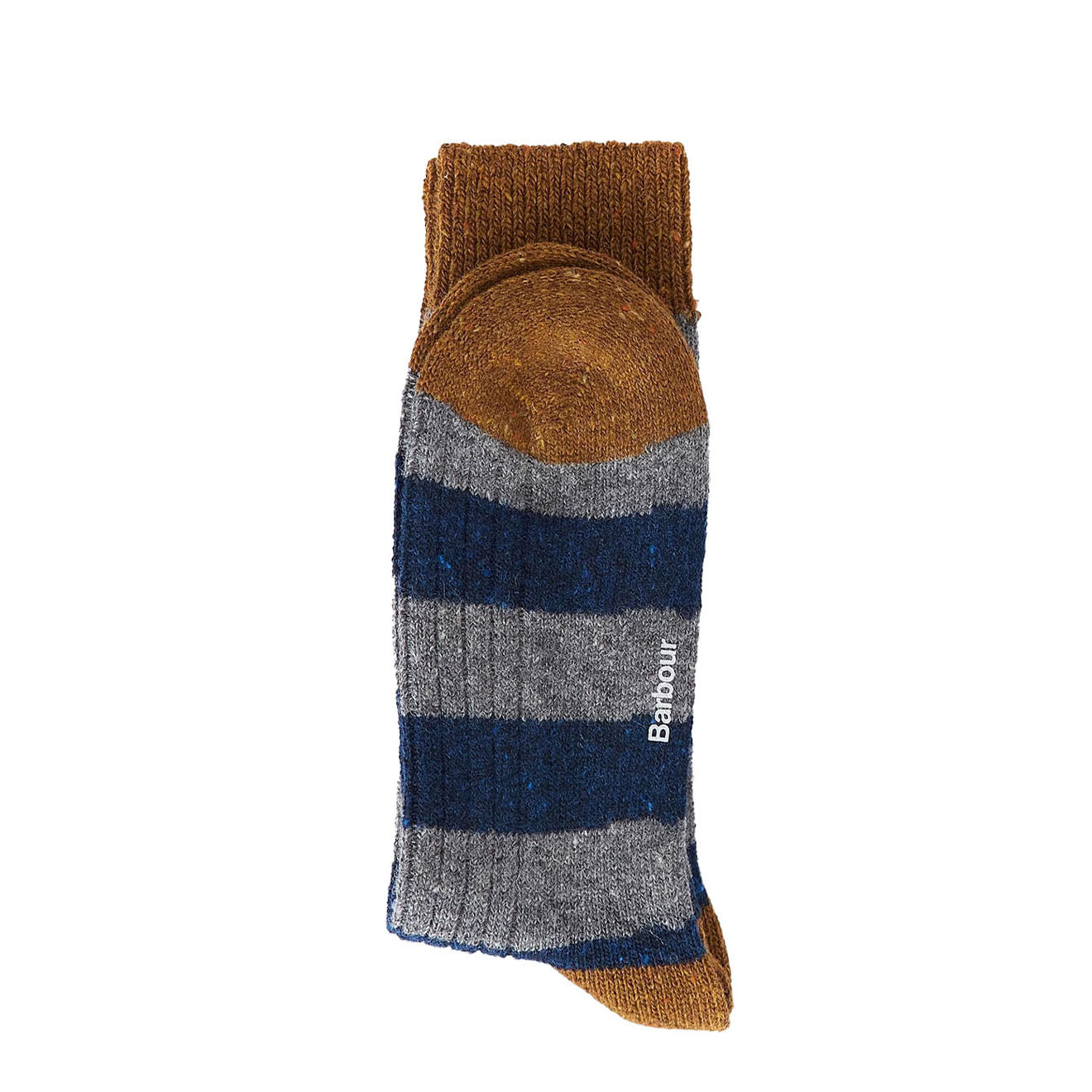Barbour Houghton Stripe Socks AsphaLight / Navy - Parasol Store