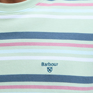 Barbour Houstead Stripe Tailored Fit T-Shirt Pale Apple - Parasol Store