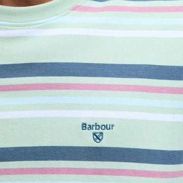Barbour Houstead Stripe Tailored Fit T-Shirt Pale Apple - Parasol Store