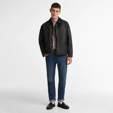 Barbour Icons Transport Wax Jacket Navy